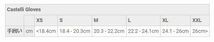 【新品 NanoFlex3G 12～20℃即決即日発送】Castelli カステリ / グローブ / Castelli Tutto Nano / Black / XSサイズ _画像3