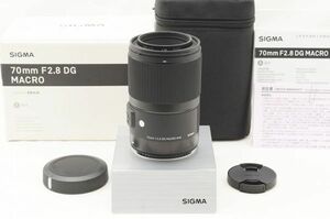 ☆極上美品☆ SIGMA シグマ 70mm F2.8 DG MACRO Art 元箱 付属品 Canon用 ♯23102108