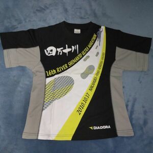 マラソン・Tシャツ（2010四万十川ウルトラマラソン・デザイン）半袖・Sサイズ