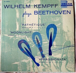 usLP WILHELM KEMPFF plays BEETHOVEN 1960年前後の発売ドイツ グラムフォン録音 DECCA 金ラベル オリジナル盤 MONO 