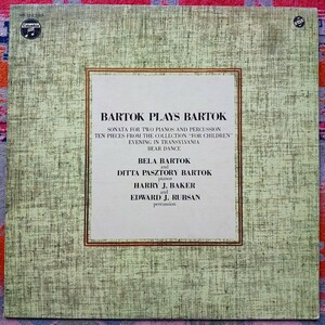 LP国内盤 BARTOK PLAYS BARTOK バルトーク自作自演アルバム 1971年発売 MONO