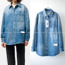 【定価6.1万】新品 MM6 メゾンマルジェラ ナンバータグ オーバーサイズ デニムシャツ ジャケット カレンダー Maison Margiela エムエム6_画像1