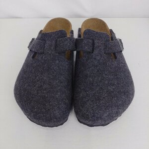 BIRKENSTOCK　サンダル　サイズ39(約25.0㎝)　グレー　フェルト　クロッグ　ビルケンシュトック　ボストン