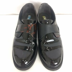 CAMPER　ローファー　サイズ39(約25.0㎝)　ブラック×ブラウン　エナメル　TWINS　カンペール　ツインズ