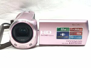 NO.34【稼働品】SONY　ソニー　HDR-CX390　デジカメ　デジタルカメラ　ビデオカメラ　ピンク　本体のみ　ケース無し