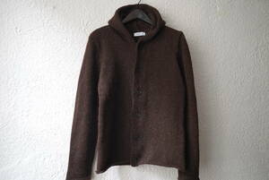 HAND KNIT JACKET W/HOOD ハンドメイドフードニットセーター / Bergfabel(バーグファベル)