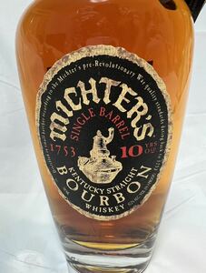 【1円～/送料無料/未開封】ミクターズ10年バーボン700ml/46.4% 冊子) MICHTER'S Single Barrel 10yブラントン ジャックダニエル ジョージ