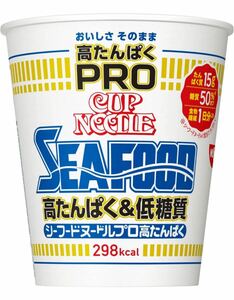 賞味期限間近　値下げ　日清食品 カップヌードルPRO 高たんぱく&低糖質 シーフードヌードル 78g×12個 カップ麺