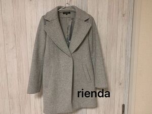 rienda バースナップWool MIXチェスターCT