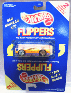 マテル ホットウィール NEW! FLIPPERS フリッパーズ オレンジ＆パープル（HW-15) ミニカー