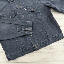 70s Levi's リーバイス コーデュロイ ジャケット 70505 グレー ネイビー 後染め USA製_画像4