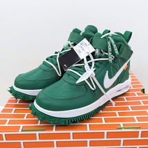 未使用品 OFF-WHITE × NIKE AIR FORCE 1 MID SP LTHR DR0500-300 PINE GREEN ナイキ エアフォース 1 ミッド パイングリーン_画像1