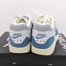 ∀ 未使用品 PATTA × NIKE AIR MAX 1 / P NOISE AQUA DH1348-004 ナイキ エアマックス ワン パタ メタリック シルバー ノイズ アクア_画像5