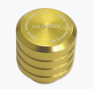 【GLASSY】汎用　ビレット ワイパーレスキャップ／アルマイトVer. ゴールド ボルト径6/8mm用
