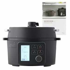  Iris o-yama electric pressure cooker pressure cooker 2.2L 1~2 person for low temperature cooking possibility desk saucepan reservation with function automatic menu 69 kind glass cover attaching recipe b