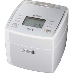 三菱電機 IHジャー炊飯器 備長炭炭炊釜 5.5合炊き ピュアホワイト NJ-VV108-W