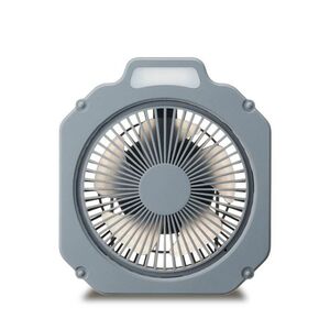 ドウシシャ Wind GEAR（ウインドギア） 扇風機 アウトドア LEDライト付 防水機能 (IPX4) 2電源対応（充電式・USB電源）