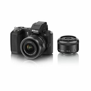 Nikon ミラーレス一眼 Nikon 1 V2 ダブルレンズキット 1 NIKKOR 18.5mm f/1.8 /1 NIKKOR VR