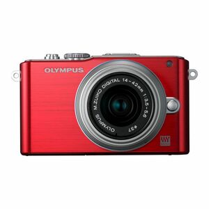 OLYMPUS ミラーレス一眼 PEN Lite E-PL3 レンズキット レッド E-PL3 LKIT RED