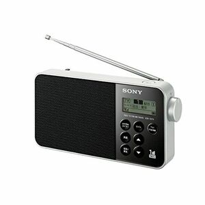 ソニー ラジオ XDR-55TV : FM/AM/ワンセグTV音声対応 おやすみタイマー搭載 乾電池対応 ブラック XDR-55TV B