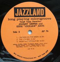 ◆ JOHNNY GRIFFIN and EDDIE LOCKJAW DAVIS Quintet / Tough Tenor Favorites ◆ Jazzland JLP 76 (orange:BGP) ◆ V_画像4