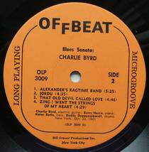 ◆ CHARLIE BYRD / Blues Sonata ◆ Offbeat OLP 3009 (orange:BGP) ◆ V_画像4
