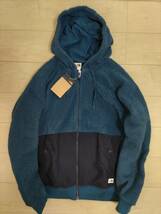 【新品】【1円～☆】定価約3.0万 ノースフェイス THE NORTH FACE フリース パーカー フルジップ もこもこ 男女兼用 青 Lサイズ_画像1