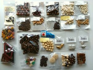  handicrafts supplies .15# wood beads other set * beads * charm * doll head etc. # beads * accessory hand made parts raw materials 