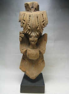 ◎●ガルーダ　木彫り　タイ　寺院建築 k77　木製
