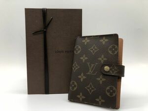 1円～ LOUIS VUITTON ルイヴィトン アジェンダPM 6穴式 手帳カバー R20005/CA1918 モノグラム ブラウン 箱付き