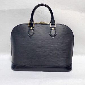 美品　ルイヴィトン エピ　アルマ　黒　ブラック　ゴールド金具　M52142 LOUIS VUITTON 冠婚葬祭　ノワール ルイヴィトンエピ