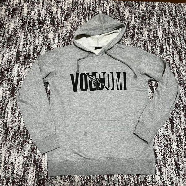 VOLCOM スウェットパーカー ボルコムストーンプリント size US-M