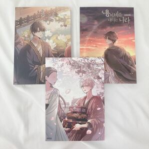 【 韓国漫画 韓国語 】 ピッコマ 韓国BL 砂漠に降りそそぐ龍の雨 1部 まとめ売り 1巻 2巻 3巻