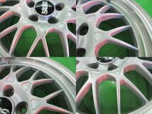 PCD114.3 マツダ RX-7純正 BBS FD メッシュ 鍛造 軽量 8j/+50 ハブ約67㎜ 2本 中古 ドリ車 旧車 リペア流用スペア交換などに!_画像5