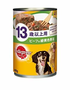 ペディグリー シニア犬 13歳以上用 ビーフ&緑黄色野菜 400g×24缶入り [ドッグフード・缶詰]