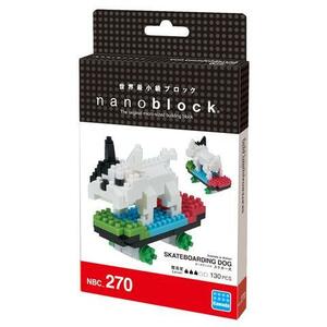 ナノブロック【 nanoblock オーストラリア 海外限定品・ポーズアニマル スケボー犬 】NBC-270