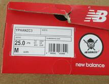 new balance☆ニューバランス　HANZO　ハンゾ―　スニーカー　ジュニア　25.0cm　運動靴　YPHANZC3　青　ブルー_画像6