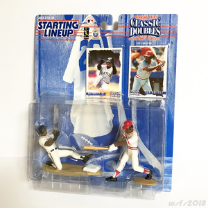 [MLB/ new goods ]STARTING LINEUP CLASSIC DOUBLES Ken Griffey & Ken Griffey Junior figure [KENNER/kena-]