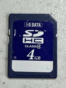 I-O DATA　SDカード　４GB　デジカメ用のメモリやバックアップ用のSDカードに如何ですか？