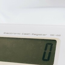 【通電あり】CASIO カシオ Electronic Cash Register SE-G2-WE レジスター 事務 店舗 オフィス 会計 レジ_画像7