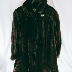 【美品】DYNASTIC FURS FURS ディナスティク ファー ミンク mink ロングコート ファー ブラウン リアルファー 上着 羽織り トップス 冬着