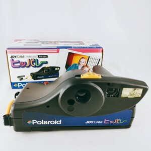 【未使用 保管品】Polaroid ポラロイドカメラ JOYCOM ジョイカム ヒッパレー 95Film インスタント カメラ 箱付き コンパクト ブラック