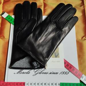  this season me roller napa black cashmere ash glove leather gloves MEROLA