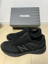 1日限定！ 極美品 NEWBALANCE M990BB5 28.0cm ブラック 990v5 ニューバランス 海外モデル cootie minedenim masses wtaps rrl calee_画像1