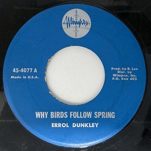 ERROL DUNKLEY / WHY BIRDS FOLLOW SPR (7インチシングル)