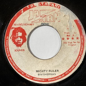 BIM SHERMAN / MIGHTY RULER (7インチシングル)