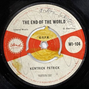 KENTRICK PATRICK / END OF THE WORLD (7インチシングル)
