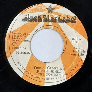 JUSTIN HINDS & THE DOMINOES / YOUNG GENERATION (7インチシングル)の画像1