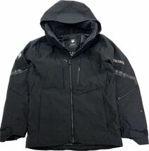 美品 ☆ DESCENTE ☆ CMP-7105S スキーウェア ジャケット パーカー ブラック M 秋冬 スキー スノーボード スポーツ 人気 デサント■DF218_画像2