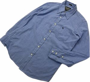 Abercrombie&Fitch ☆ 着回し抜群◎ 長袖 シャンブレー シャツ サックスブルー XL 綺麗め アメカジ 大人カジュアル 人気 アバクロ■BM7